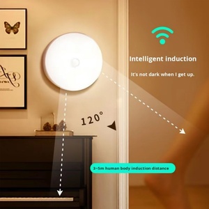 Luz Nocturna LED Mini Moderna con Sensor de Movimiento de Diseño, Inducción del Cuerpo Humano para Mesita de Noche, Armario, Escalera, Alimentada por Batería - Product Image 3