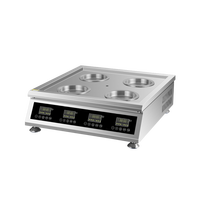 Machine à pains polyvalente en acier inoxydable, four à vapeur électrique à quatre commandes pour usage professionnel