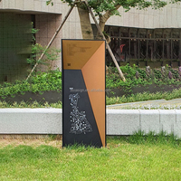 Letrero Personalizado de Acero Inoxidable para Exteriores, Placa Metálica con Logotipo Personalizado, Resistente al Agua y a la Oxidación, Letrero con Nombre de Calle para Parques y Carreteras
