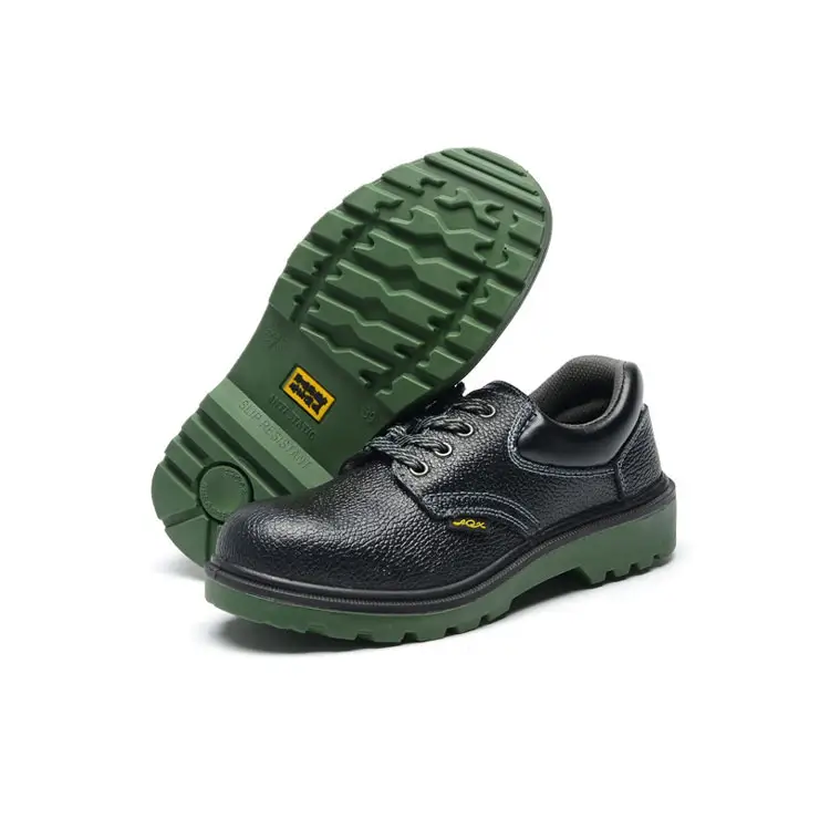 थोक श्रम बीमा जूते पुरुषों के एंटी-स्मैशिंग विरोधी पु ग्रीन बॉटम वर्क सुरक्षात्मक जूते सुरक्षा जूते सुरक्षा जूते