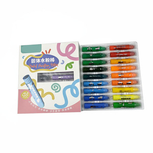 Disegno cancelleria solido Gouache Stick lavabile Tempera setosa bastoncino di vernice per bambini ad asciugatura rapida pastelli idrosolubili - Product Image 1