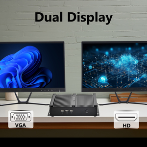 มินิพีซีไม่มีพัดลม, i5-8250U หลัก, DDR4 RAM/NVMe SSD, จอแสดงผลคู่4K UHD, 2xRS232 COM, คอมพิวเตอร์ส่วนบุคคลขนาดเล็กเดสก์ท็อป - Product Image 5