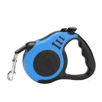 Laisse rétractable automatique pour chien avec poignée, laisse en plastique écologique, motif de dessin animé simple et solide