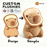 Jouet en peluche personnalisé CE OEM, Capybara, design de dessin animé, vente en gros, broderie de logo de marque, cadeau pour enfants, matériaux écologiques