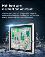 Panel PC Industrial Todo en Uno sin Ventilador, con Pantalla Táctil, para Montaje en Pared, para Línea de Producción, Automatización de Almacenes, Sistema de Monitoreo de Equipos
