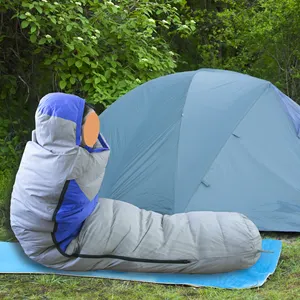 Mydaysアウトドアキャンプ用品大人のための快適な防水暖かいミイラスタイルのダックダウン寝袋