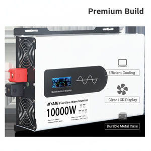 Inversor de Corriente de Onda Pura Serie MYAMI EN de Alta Gama, 12KW 10KW 8KW 6KW 5KW 3KW, Salida Dual 12V-96VDC 110V/220VAC, Inversor <span class=keywords><strong>para</strong></span> Automóvil - Product Image 1