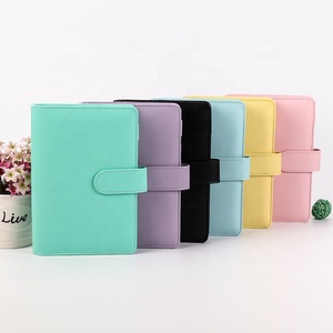 Macaron Loose Leaf Cash <strong>Budget</strong> A5 A6 <strong>Binder</strong> Pu Leather Notebook Wholesale New Product Ideas 2025 Promotional Notebook - Product Image 6