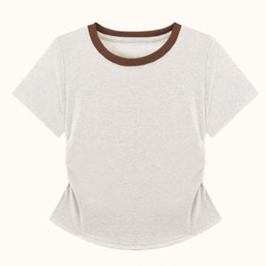 Camisetas de Verano 2025, Color Block, Corte Ajustado, Tejido Ecológico, Transpirable, de Alta Calidad, Estilo Vintage, Personalizables - Product Image 2