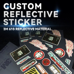 Adesivo Riflettente 3M 610 con Logo Fustellato, Adesivo per <span class=keywords><strong>Auto</strong></span> Stampato e Trasferibile, Basso MOQ, Personalizzabile, Impermeabile, per Styling <span class=keywords><strong>Auto</strong></span> - Product Image 2