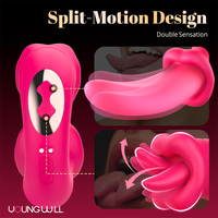 Vibrador de Lengua de Silicona Suave con Control por Aplicación, Resistente al Agua, Recargable por USB, Rotación de 360°, Estimulador de Punto G y Clítoris, Juguete Sexual para Mujeres Adultas, OEM ODM