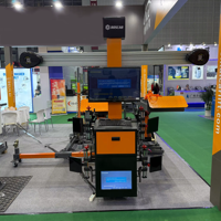 Equipo de Alineación de Ruedas para Automóviles con Pantalla Doble, Máquina de Alineación de Neumáticos Económica de Fábrica para Taller y Garaje