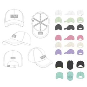 หมวกเบสบอลแบบไม่มีโครง 6 แผง ปักโลโก้ตามสั่ง สีดำ สไตล์ Dad Hat แบรนด์ส่วนตัว - Product Image 4