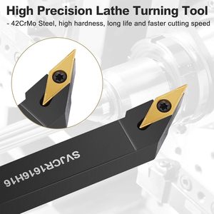 धातु सीएनसी मशीन मोड़ उपकरण लाद कटिंग टूल लेद कटिंग टूल मोड़ने वाले धारक उबाऊ सलाखों के साथ अनुक्रमित कार्बाइड vcmt160404 - Product Image 4