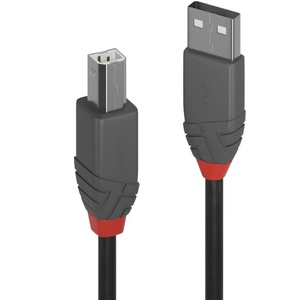 Cable USB de 7.5 m, USB 2.0, tipo A y tipo B, color negro; ideal para transferencias de datos y carga de dispositivos. - Product Image 2