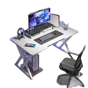 <b>Computer</b> <b>Desk</b> Modern Simple Home Office <b>Desk</b> Bedroom Gaming <b>Desk</b> Student <b>Desk</b> White X Frame Design - Product Image 5