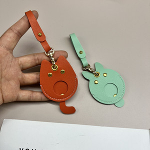 Cartoon pattern locator leather keychain/key ring, community <b>access</b> <b>control</b> keychain/<b>card</b> holder, cute backpack pendant. - Product Image 3