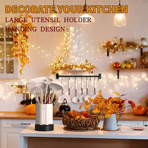 Silicone Cooking Utensil Set <b>Kitchen</b> Utensils Set with <b>Copper</b> <b>Handle</b> 24 Pcs <b>Kitchen</b> Gadgets Tools Set Non-stick Heat - Product Image 3