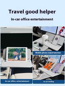 Portavasos para Auto Frins con Aluminio de Aviación, Portavasos Multifuncional de Aluminio de Aviación, Mesa Plegable Cuadrada - Product Image 2