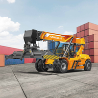 Chariot élévateur électrique à 4 roues Hangcha Reachstacker 45 tonnes Manipulateur de conteneurs hydraulique Reach Stacker