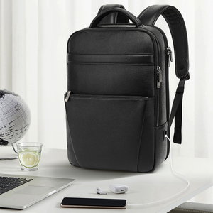 Custom Large Capacity Leather Men <b>Camera</b> <b>Backpack</b> Waterproof High Quality Mochilas Multifunctional Travel <b>Backpack</b> - Product Image 2
