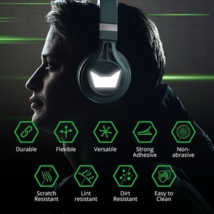 Autocollants réfléchissants noirs haute visibilité, <span class=keywords><strong>bande</strong></span> de sécurité nocturne, étanche, <span class=keywords><strong>pour</strong></span> <span class=keywords><strong>casque</strong></span> de moto et carrosserie - Product Image 5
