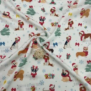 CHINO POPULAR CUSTOM POLIÉSTER TEJIDO Navidad IMPRESIÓN DIGITAL CEY TELA DE SATÉN ELÁSTICA PARA PIJAMAS DE MUJER - Product Image 6