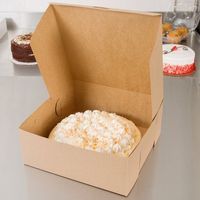 Vente en gros de contenants d'emballage en papier avec logo personnalisé de qualité alimentaire donut gaufre pâtisserie cookie dessert boulangerie gâteau