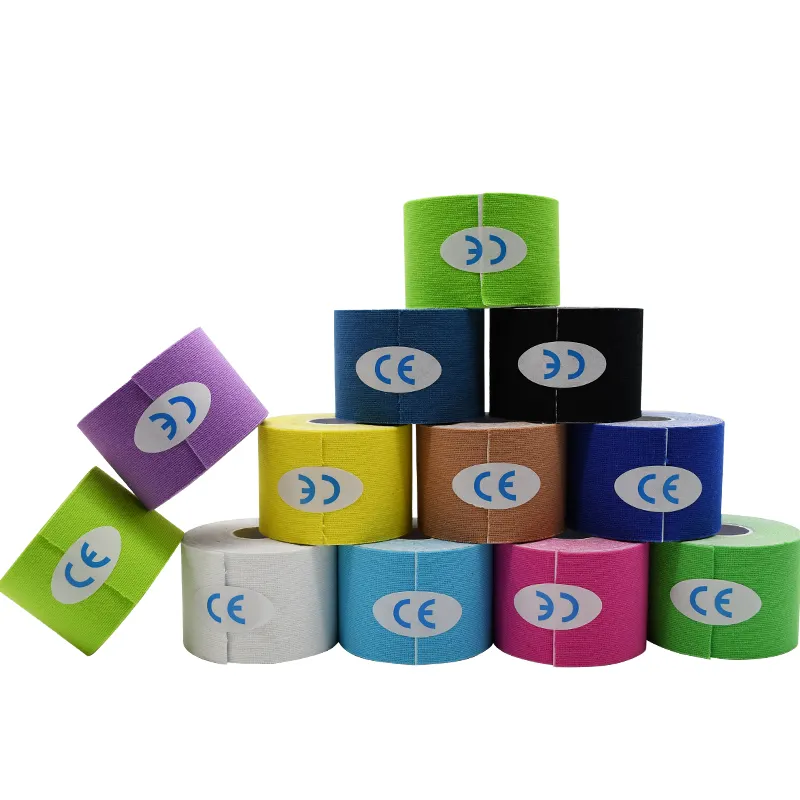 Colourful Cotton Kinesiology Tape kt Sports Waterproof Bandage factory wholesale customization