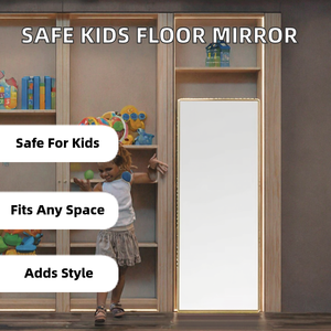 Espejo de Piso Decorativo Contemporáneo de Vidrio Resistente a Impactos para Escuelas y Centros Infantiles con Respaldo Reforzado y Opciones Personalizadas - Product Image 2