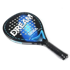 PT110 Customized Professional Padel Racket Premium 18K Carbon Fiber Head with Diamond Shape and Eva Grip for Outdoor Sports