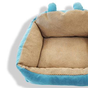 Sofá de lujo promocional con logotipo personalizado al por mayor cama para perro duradera clásica cuadrada sólida con funda extraíble - Product Image 3