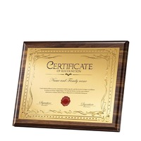 Médailles en bois gravées sur mesure YunQi, plaques d'honneur, bordure métallique tridimensionnelle, finition sablée, origine Chine