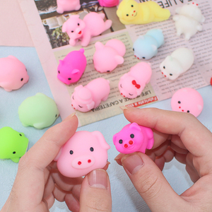 High Quality Kawaii Squishy Toy Cute Pig Series Promotional Gift for Capsule Machine for Age Range 5-7 <b>Years</b> - Product Image 1
