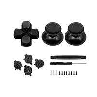 Kit de boutons métalliques de remplacement pour manette PS5 – Joysticks, boutons croix et capuchons de joystick pour manette de jeu