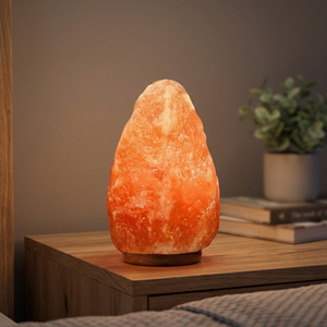 Lámpara de Sal Rosa del Himalaya, 100% Natural, Tallada en Cristal, Estilo Feng Shui, con Interruptor de Atenuación, Artesanía Natural, OEM - Product Image 1