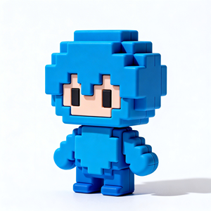 Figura de PVC personalizada estilo <span class=keywords><strong>pixel</strong></span> <span class=keywords><strong>art</strong></span> 3D, modelo de personaje decorativo - Product Image 6