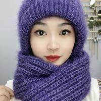 Bonnet écharpe d'hiver chaud, élastique et doux pour la protection des oreilles.