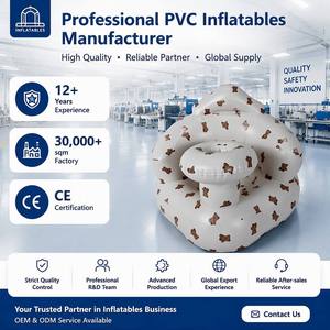 Silla Inflable para Bebé de 3 a 36 Meses con Bomba Integrada, Portátil, para Aprender a Sentarse, Asiento de Alimentación, Sofá de PVC para Viajes, Venta al Por Mayor OEM - Product Image 3