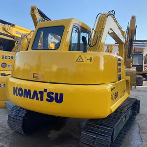 Venta directa de excavadora pequeña usada Komatsu PC60 6T, miniexcavadora hidráulica para excavación de zanjas y proyectos municipales. - Product Image 5