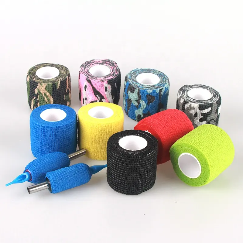 Custom tattoo bandage wrap for tattoo machine, needle, grip