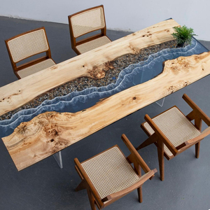 Hoa trang trí nội thất tùy chỉnh phòng khách phòng ăn bàn ăn bàn Epoxy bảng - Product Image 4