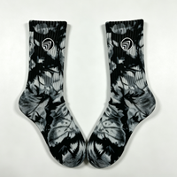 Chaussettes de sport en coton personnalisables ODM, broderie tie-dye, tendance, colorées, respirantes, confortables, durables, chaussettes de mode pour hommes et femmes