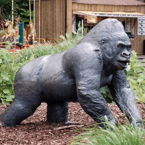 Scultura di Gorilla in Bronzo a Grandezza Naturale Personalizzata <span class=keywords><strong>e</strong></span> Statua di Fauna Selvatica in Metallo per Decorazione di Piazze Esterne - Product Image 4