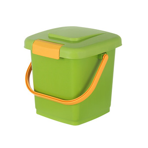 Square <b>Plastic</b> <b>Kitchen</b> Waste Bin 10L With Handle Sorting Indoor Use - Product Image 5