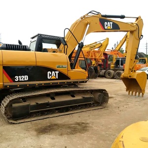 Equipo de construcción 12 toneladas usado japonés original CAT 312C 312D 312D2 312D2GC 312DL Excavadora hidráulica sobre orugas para la venta - Product Image 2