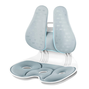 Cuscino Ergonomico Ortopedico per Sedia da Ufficio, Morbido e Traspirante in Polipropilene, Supporto Lombare Elastico Regolabile in Altezza - Product Image 1