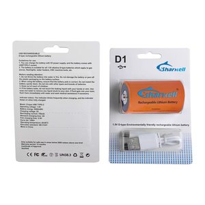 Marca sharxell 1,5 V 1100mwh Baterías recargables USB Batería de litio doble A Paquete de batería flexible - Product Image 5