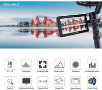 Pour Moniteur de Terrain FEELWORLD F6 Plus V2 6'' sur Caméra DSLR, Écran Tactile avec HDR 3D Lut IPS FHD 1920x1080 et Aide à la Mise au Point Vidéo