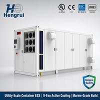 Système de stockage d'énergie conteneurisé 20 pieds 5 MWh BESS refroidi par liquide LiFePO4 pour ferme éolienne, suppression d'incendie, panneau CVC
